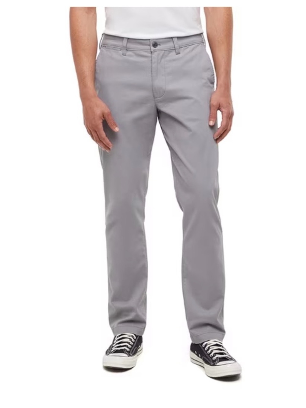 NWT GAP Men's Straight Fit Gray Chino Pants size 38X32